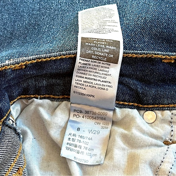 Levi’s Signature Women’s Heritage Boyfriend Jeans Sz 29 Cuffed Relaxed Timeless - Picture 10 of 10